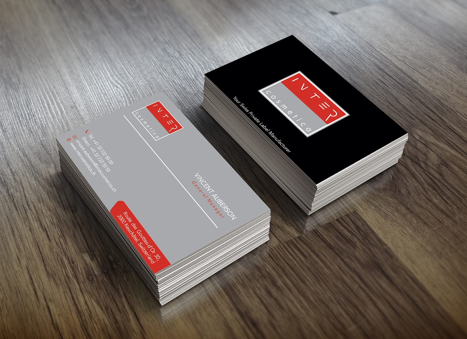 Business Card Design by dianpraditaputri for Intercosmetica Neuchâtel SA | Design #19883422