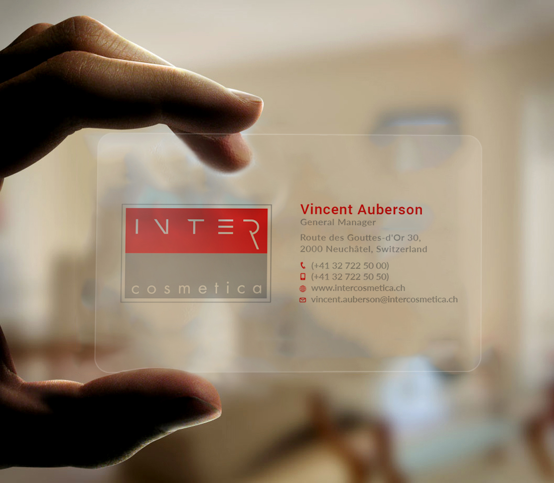 Business Card Design by Tripti Ranjan Gain for Intercosmetica Neuchâtel SA | Design #19889386