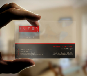 Business Card Design by Tripti Ranjan Gain for Intercosmetica Neuchâtel SA | Design: #19889399