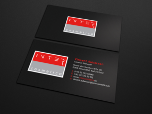 Business Card Design by Tripti Ranjan Gain for Intercosmetica Neuchâtel SA | Design: #19889401
