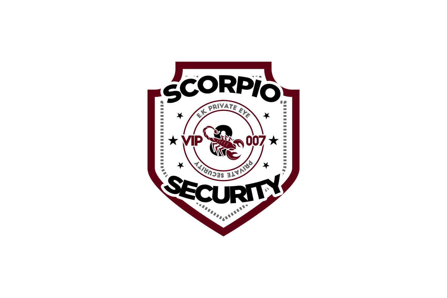 Logo Design by Rzk for e.k private eye investigations and scorpions security GS007 | Design #20086714