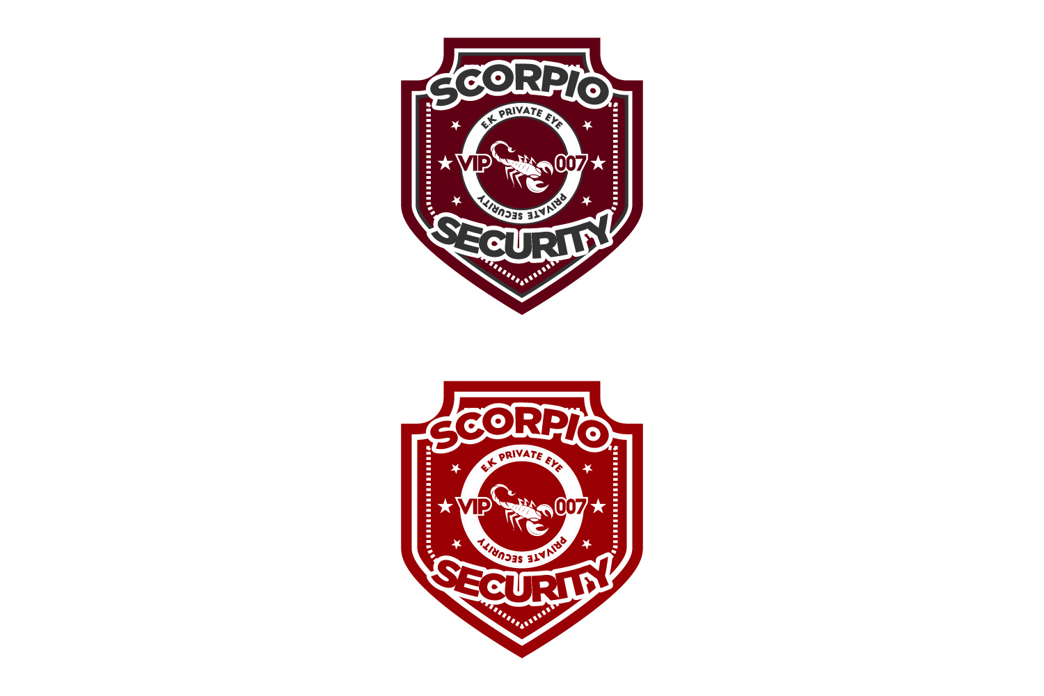 Logo Design by Rzk for e.k private eye investigations and scorpions security GS007 | Design #20105075
