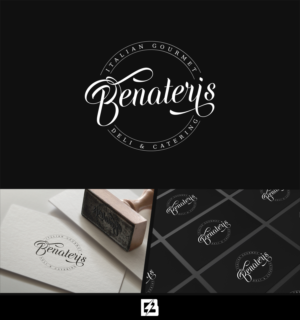 Benateris Italian gourmet deli & catering  | Logo Design by Barney Stinson