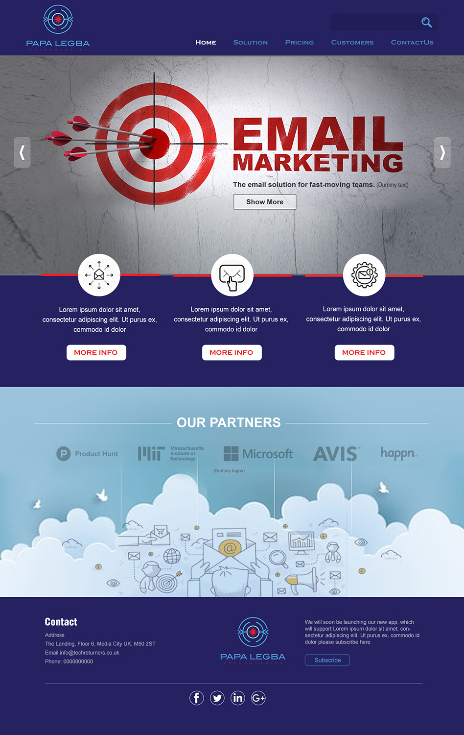 Web Design by ColorDrops for Papa Legba Technologies | Design #19924941