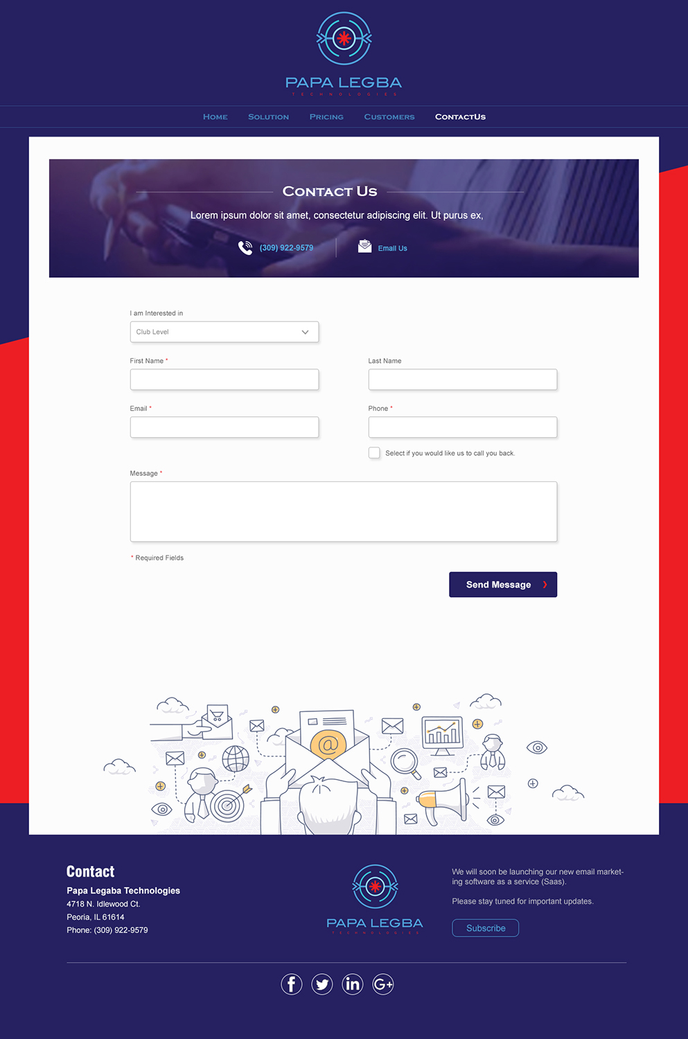 Web-Design von ColorDrops für Papa Legba Technologies | Design #20634240