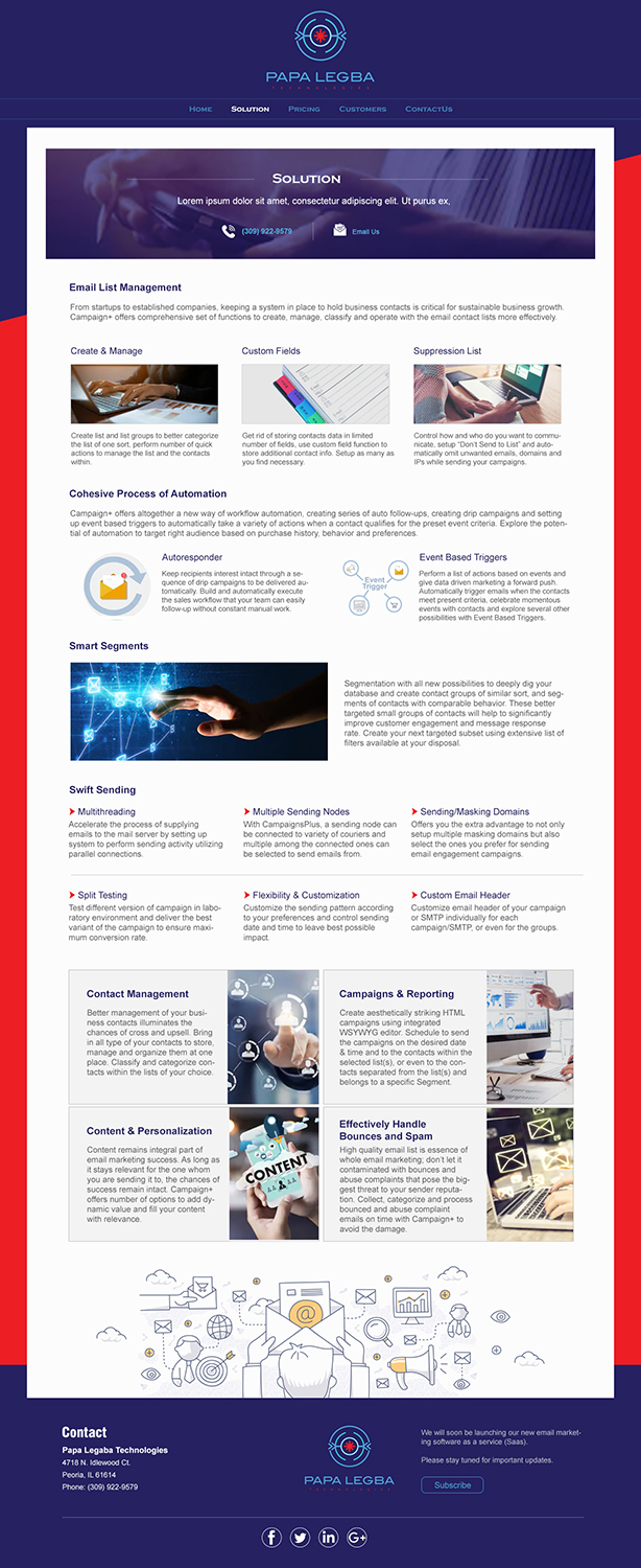 Web Design par ColorDrops pour Papa Legba Technologies | Design #20741726