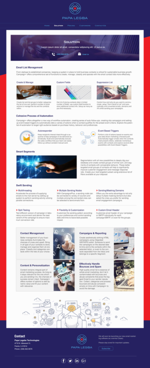 Web Design by ColorDrops for Papa Legba Technologies | Design: #20741726