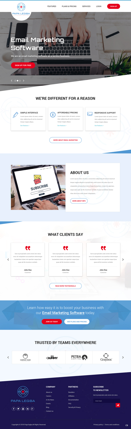 Web Design par pb pour Papa Legba Technologies | Design #19901521