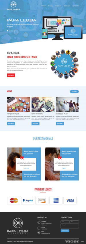 Web Design by pb for Papa Legba Technologies | Design: #19901522