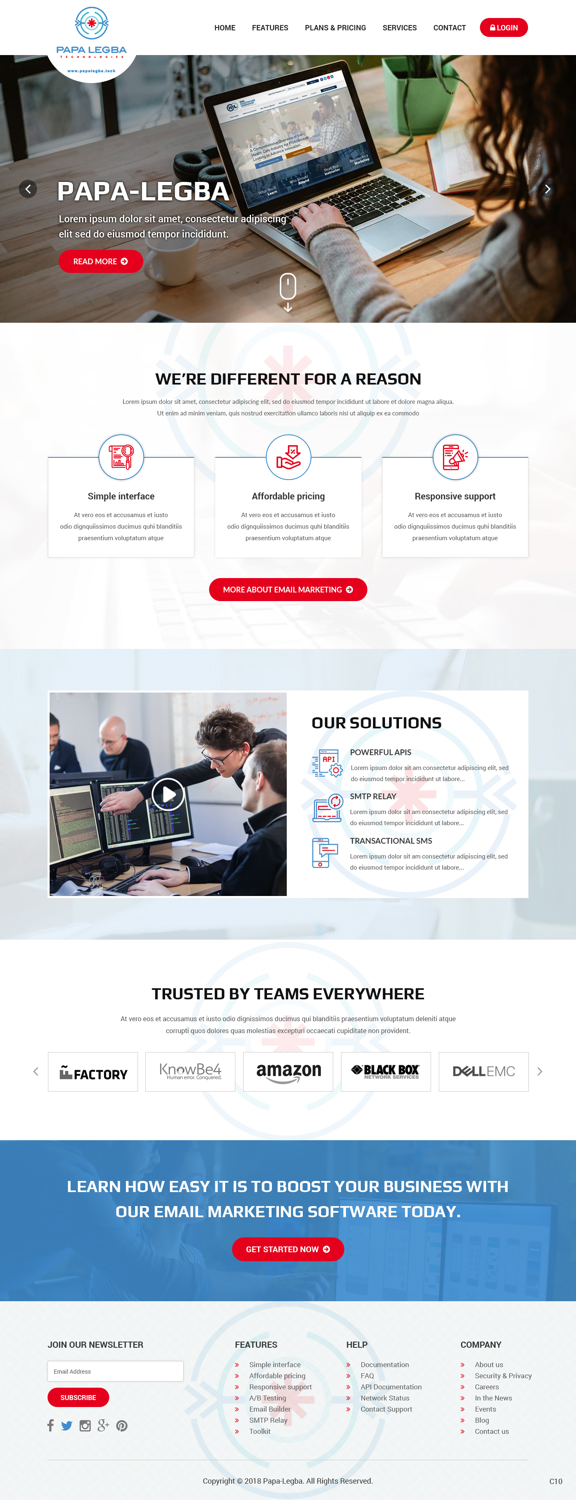 Web Design par pb pour Papa Legba Technologies | Design #19901523