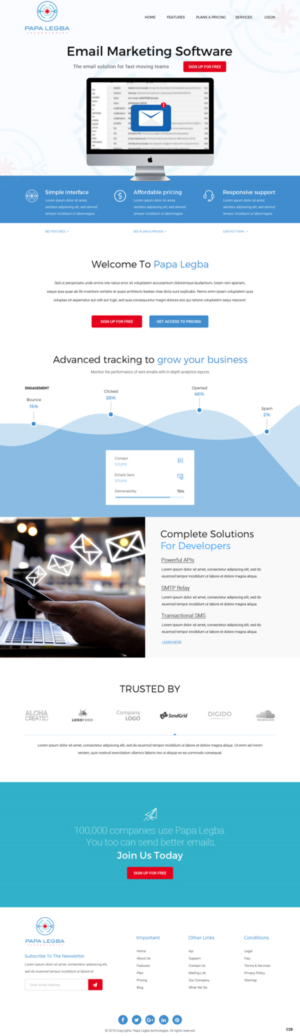 Web Design by pb for Papa Legba Technologies | Design: #19901525