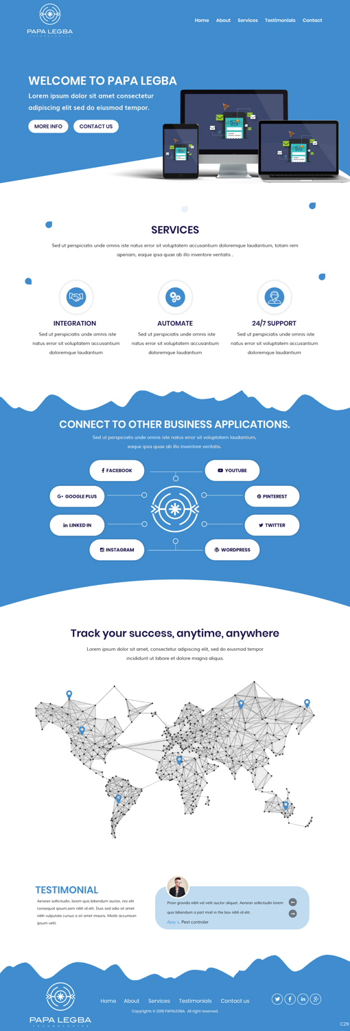 Web Design by pb for Papa Legba Technologies | Design #19901526