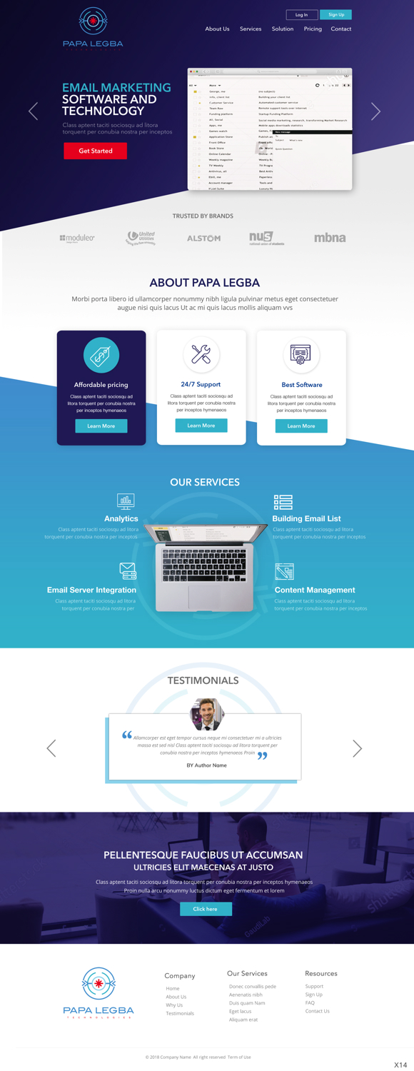 Web Design by pb for Papa Legba Technologies | Design #19901546