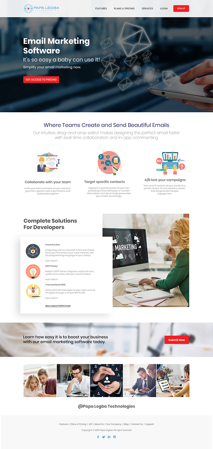 Web Design par lemosys infotech pour Papa Legba Technologies | Design #19944107