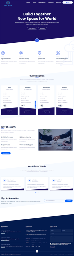 Web Design by GSTech for Papa Legba Technologies | Design: #19913277