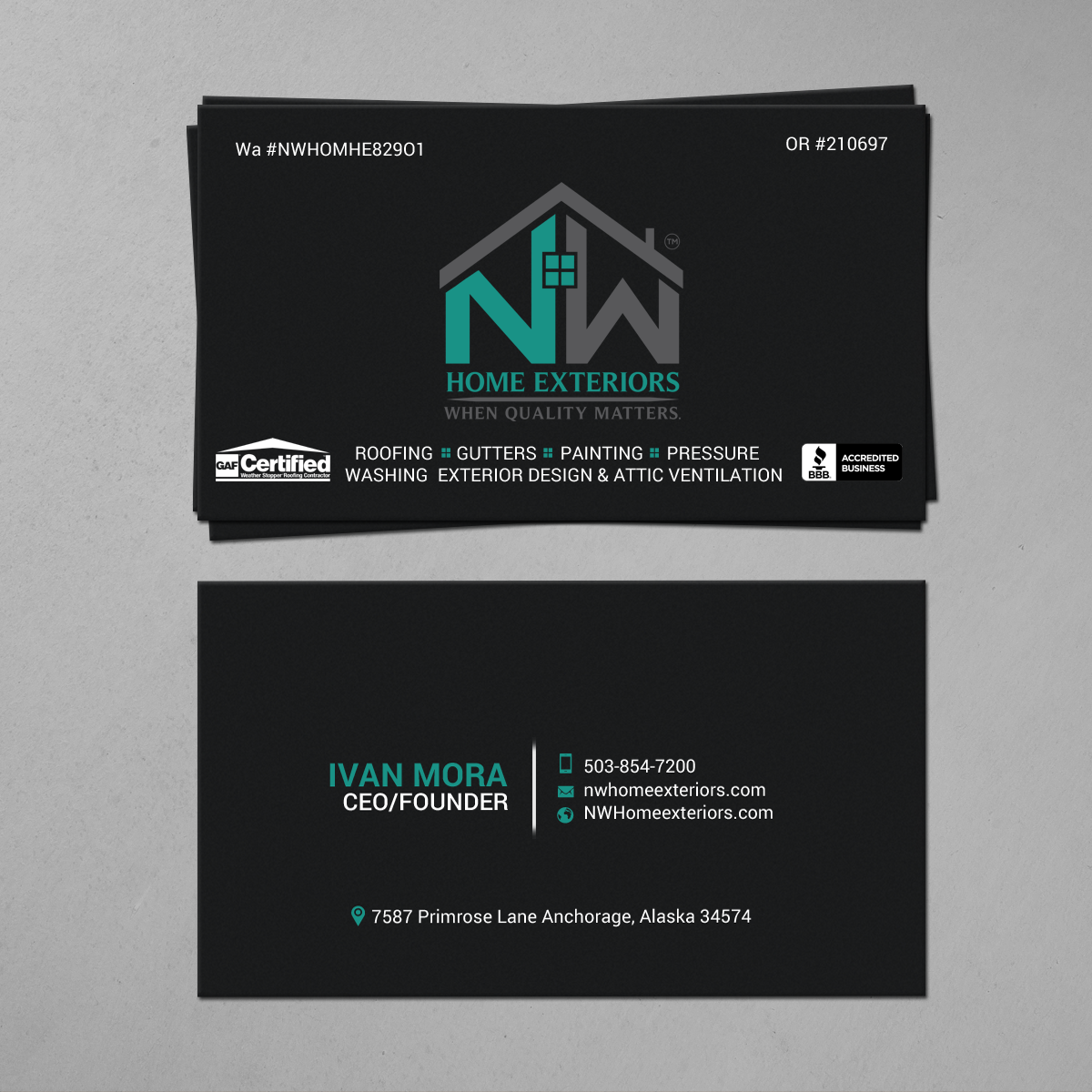 Business Card Design by chandrayaan.creative for this project | Design #19897122