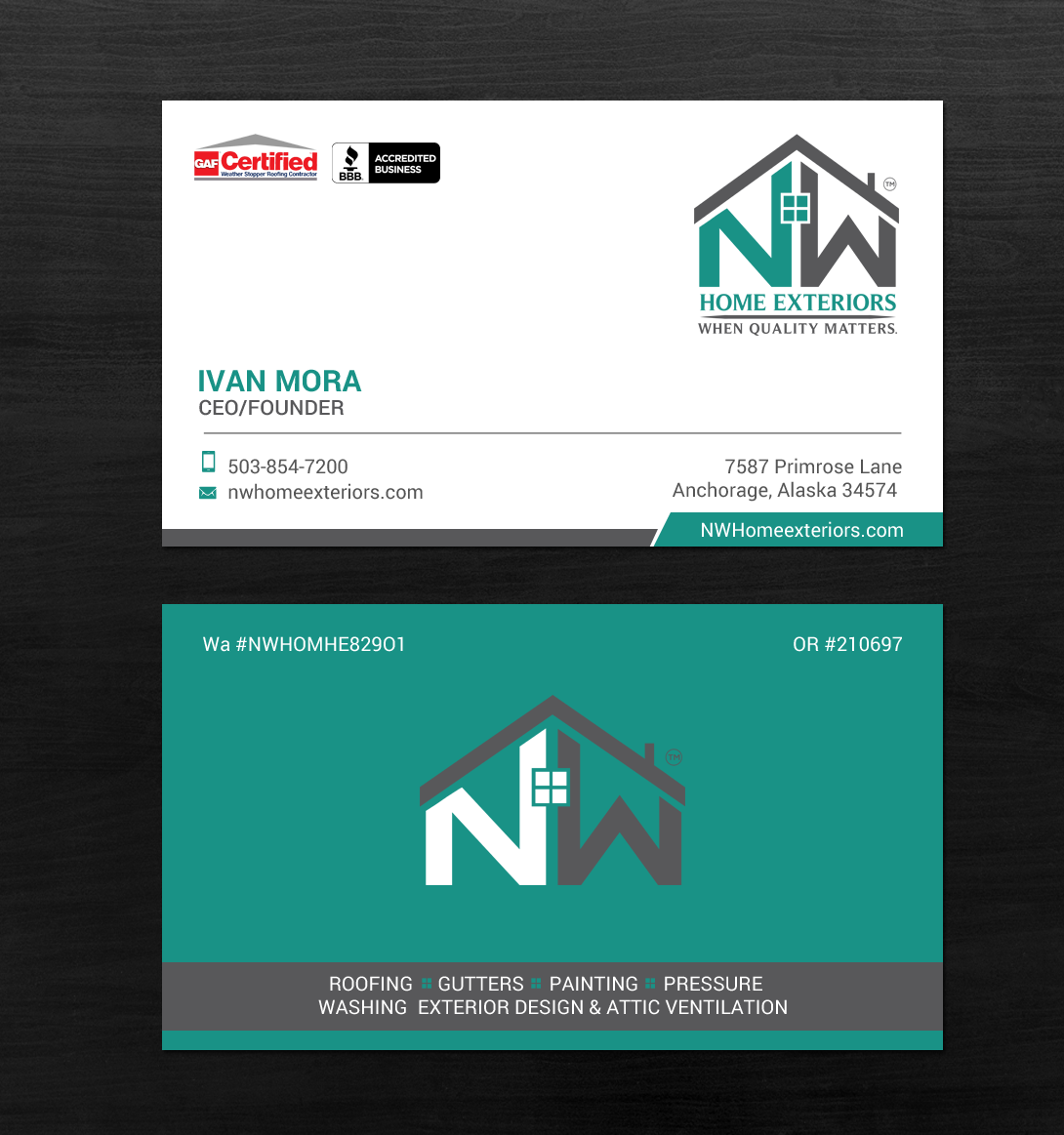 Diseño de Tarjeta de Presentación por chandrayaan.creative para este proyecto | Diseño #19897128