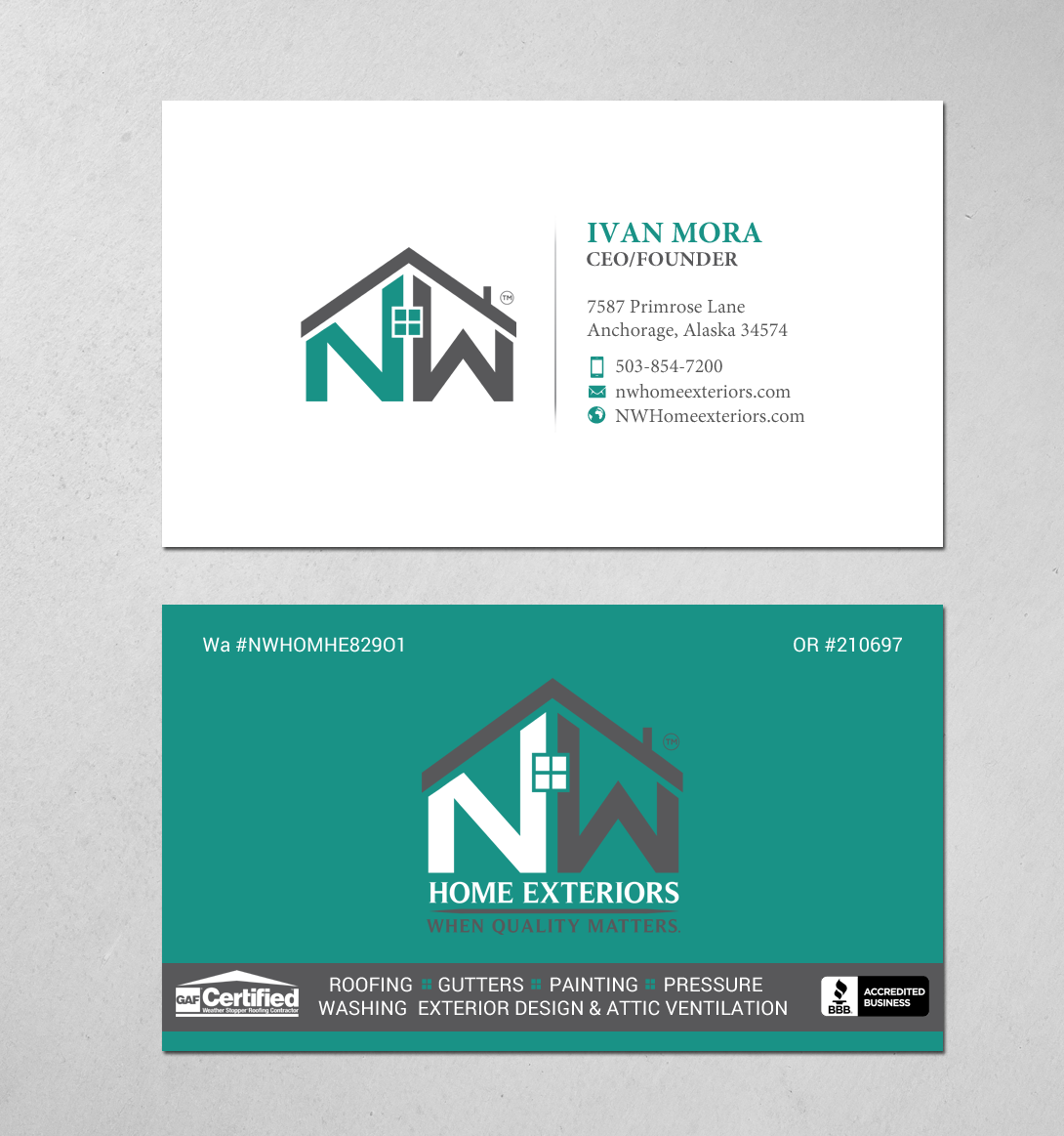 Business Card Design by chandrayaan.creative for this project | Design #19898522