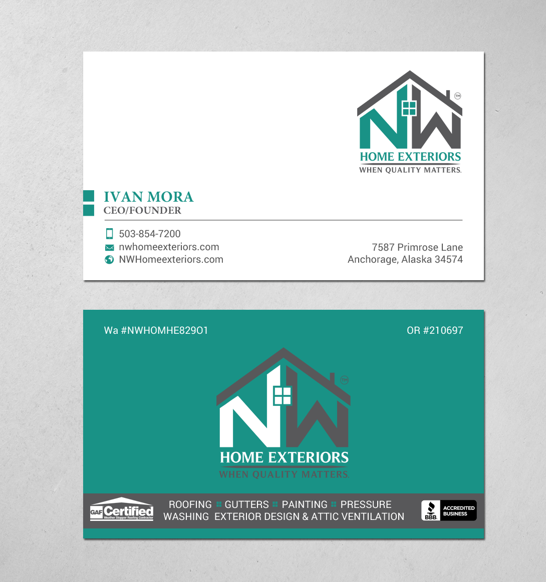 Diseño de Tarjeta de Presentación por chandrayaan.creative para este proyecto | Diseño #19898523