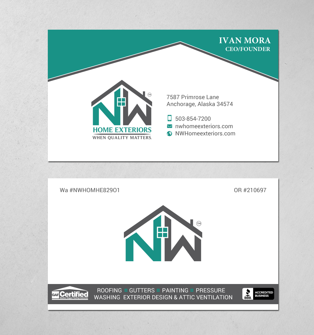 Business Card Design by chandrayaan.creative for this project | Design #19898524