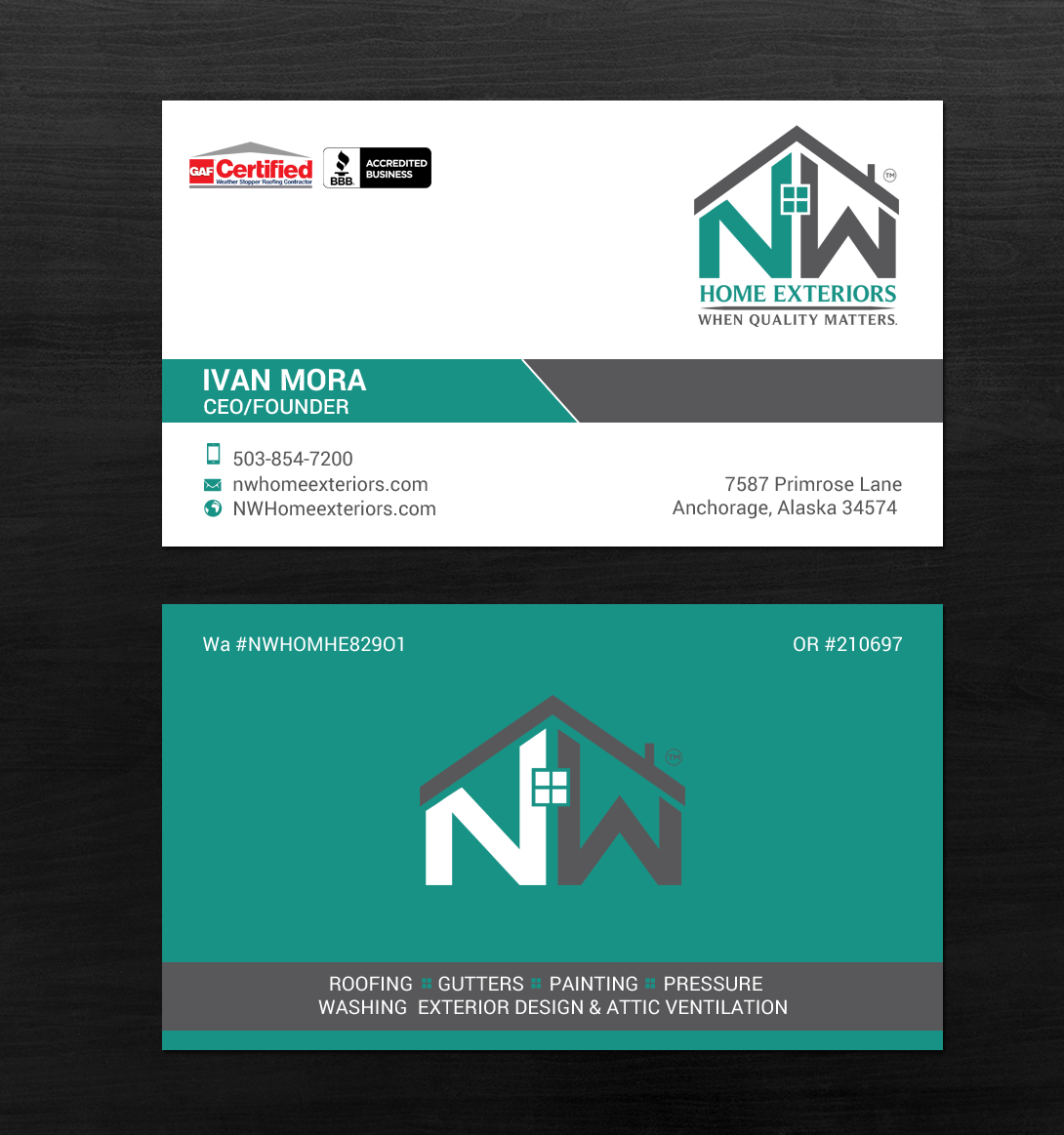 Business Card Design by chandrayaan.creative for this project | Design #19898538