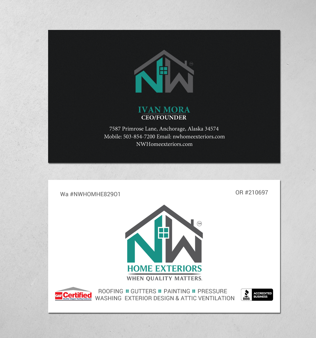 Business Card Design by chandrayaan.creative for this project | Design #19898737