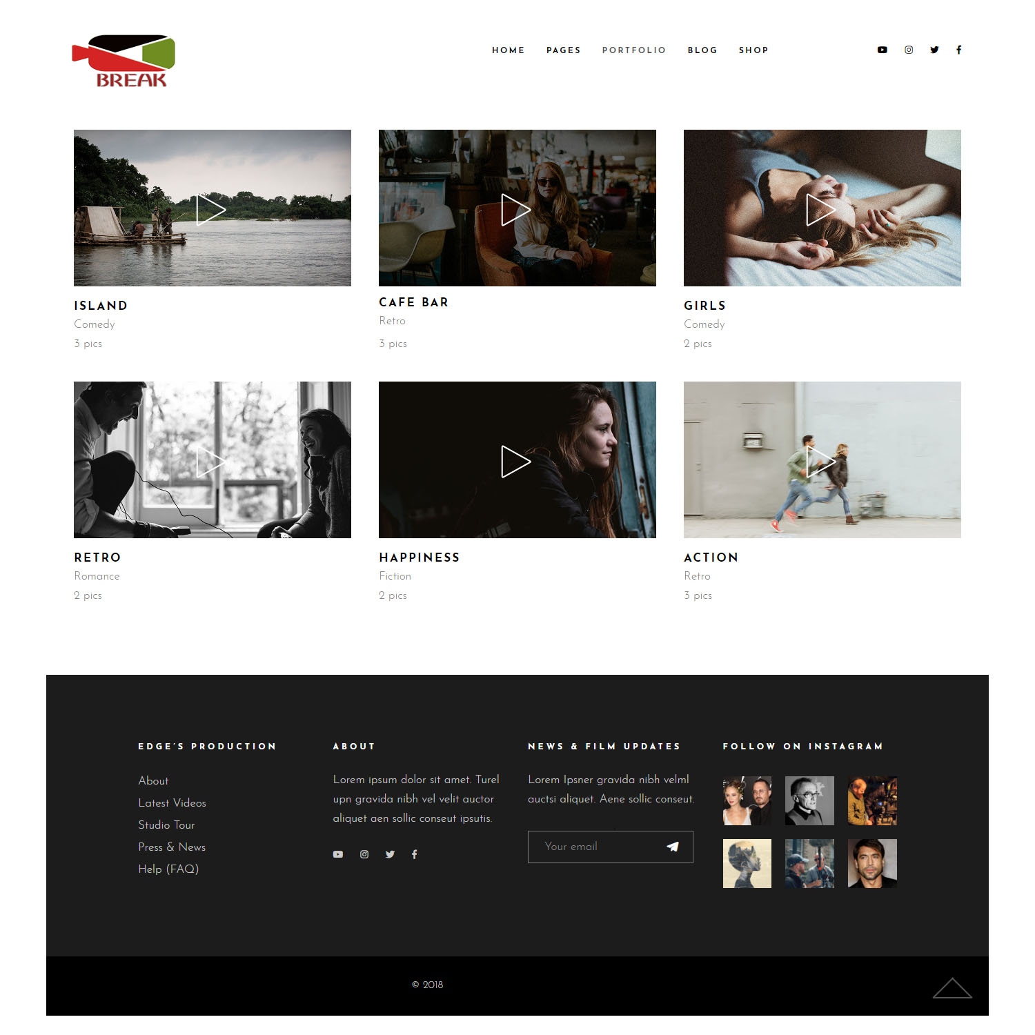 WordPress-Design von OxlipcoSystems für Break Media Co | Design #19920573