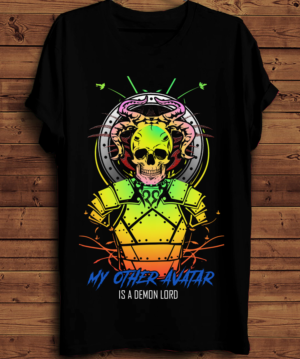 Anime Inspired Demon Lord T-Shirt Design | Diseño de Camiseta por creative gravity