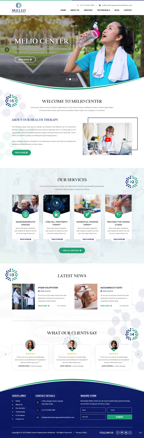 Web Design by pb for Beverly Hills Wellness Group | Design #19901464