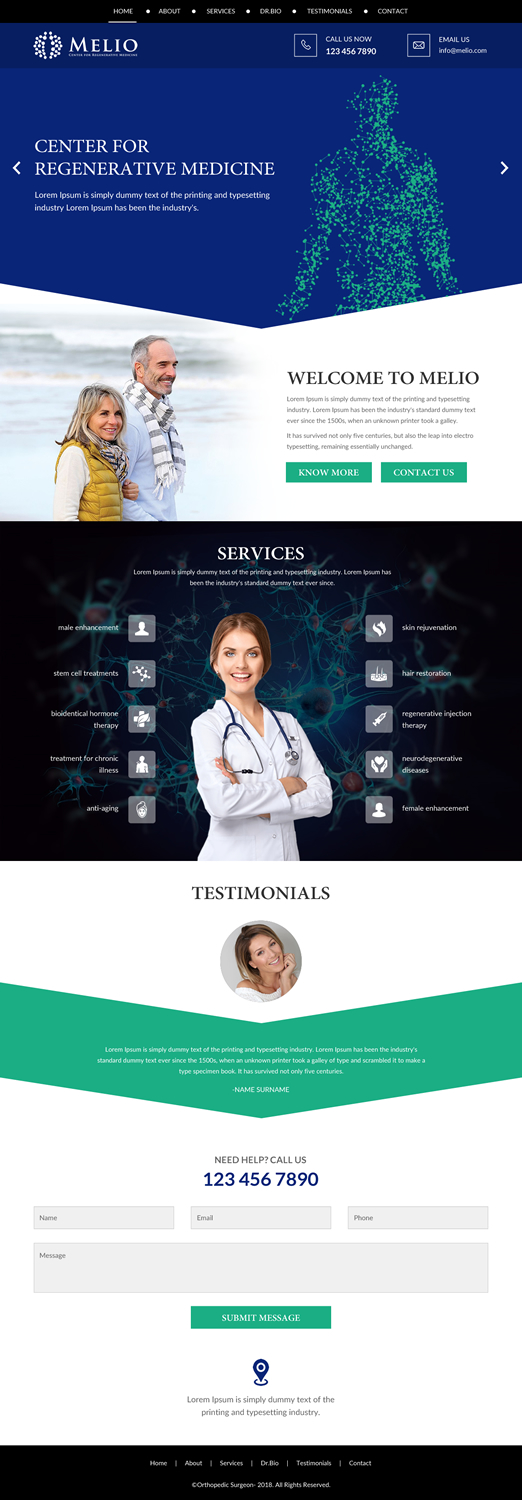 Web Design by rightway for Beverly Hills Wellness Group | Design #19911424