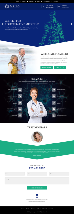 Web Design by rightway for Beverly Hills Wellness Group | Design: #19911424