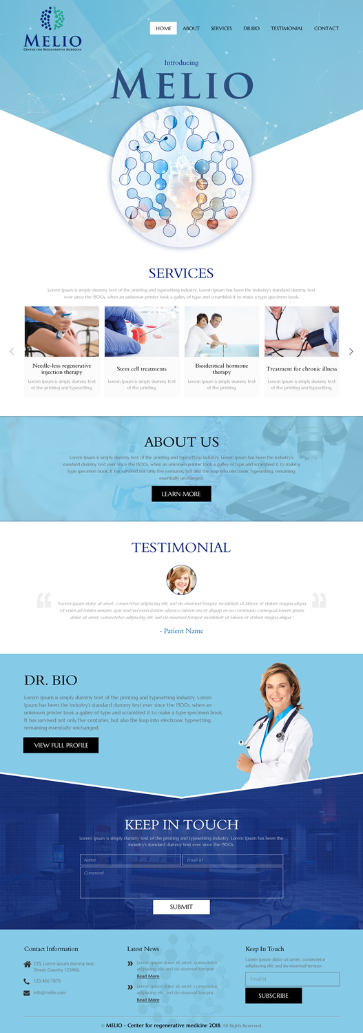 Web Design par rightway pour Beverly Hills Wellness Group | Design #19911425