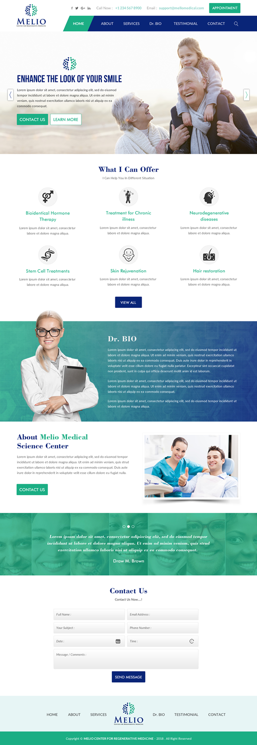 Diseño Web por rightway para Beverly Hills Wellness Group | Diseño #19911435
