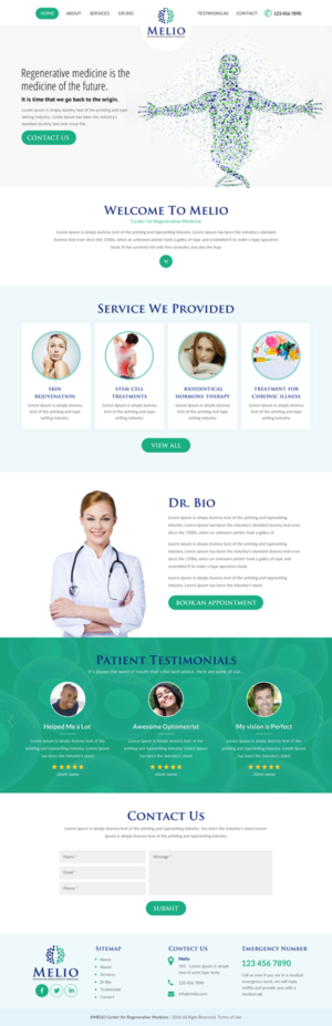 Web Design by rightway for Beverly Hills Wellness Group | Design: #19911436
