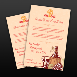 Wine Company Flyer Design | Flyer Design by Creative Jiniya
