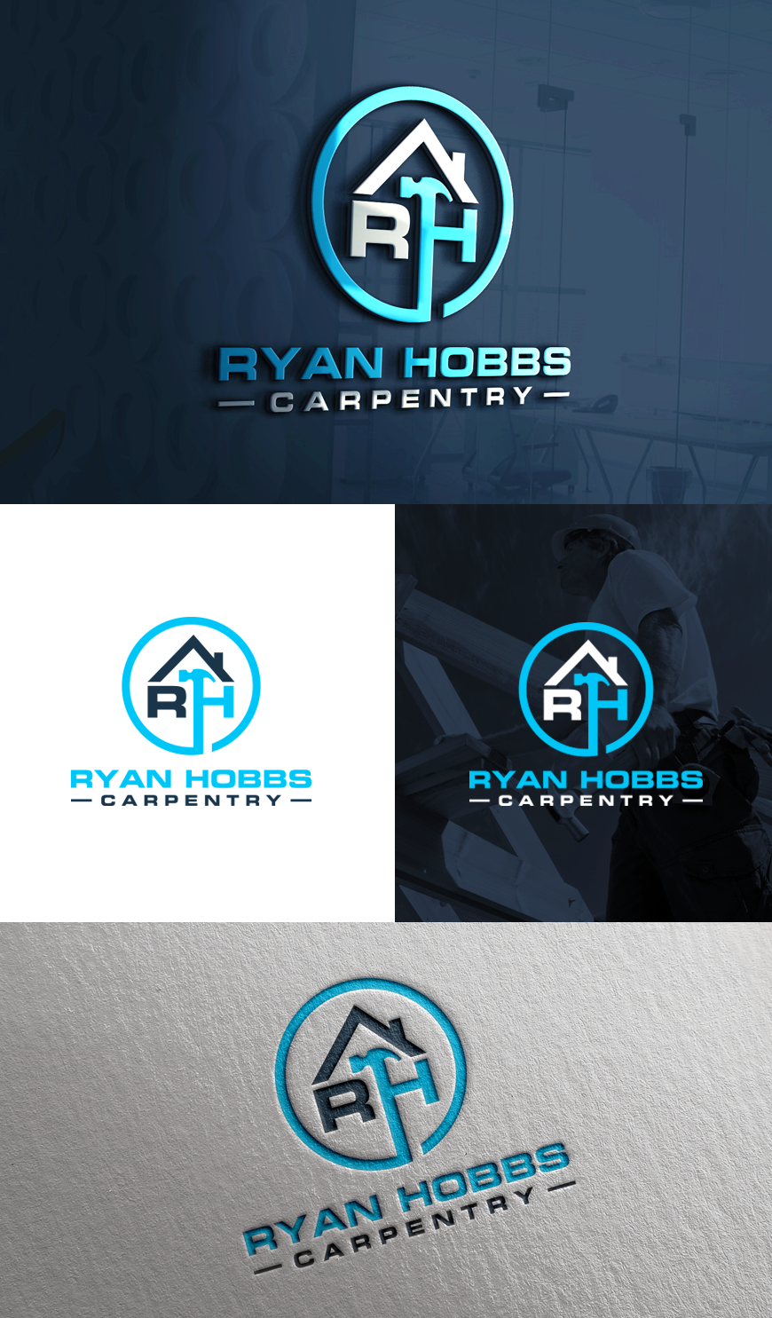 Logo Design by Ineffable GFX for Ryan Hobbs Carpentry | Design: #19905535