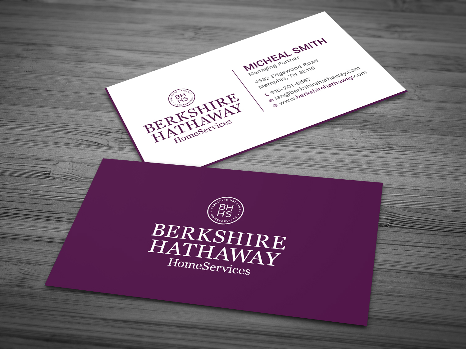 Design de Carte de Visite par Tripti Ranjan Gain pour Berkshire Hathaway Home Serives | Design #19903541