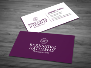 Design de Carte de Visite par Tripti Ranjan Gain pour Berkshire Hathaway Home Serives | Design : #19903541