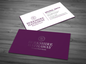 Design de Carte de Visite par Tripti Ranjan Gain pour Berkshire Hathaway Home Serives | Design : #19903542