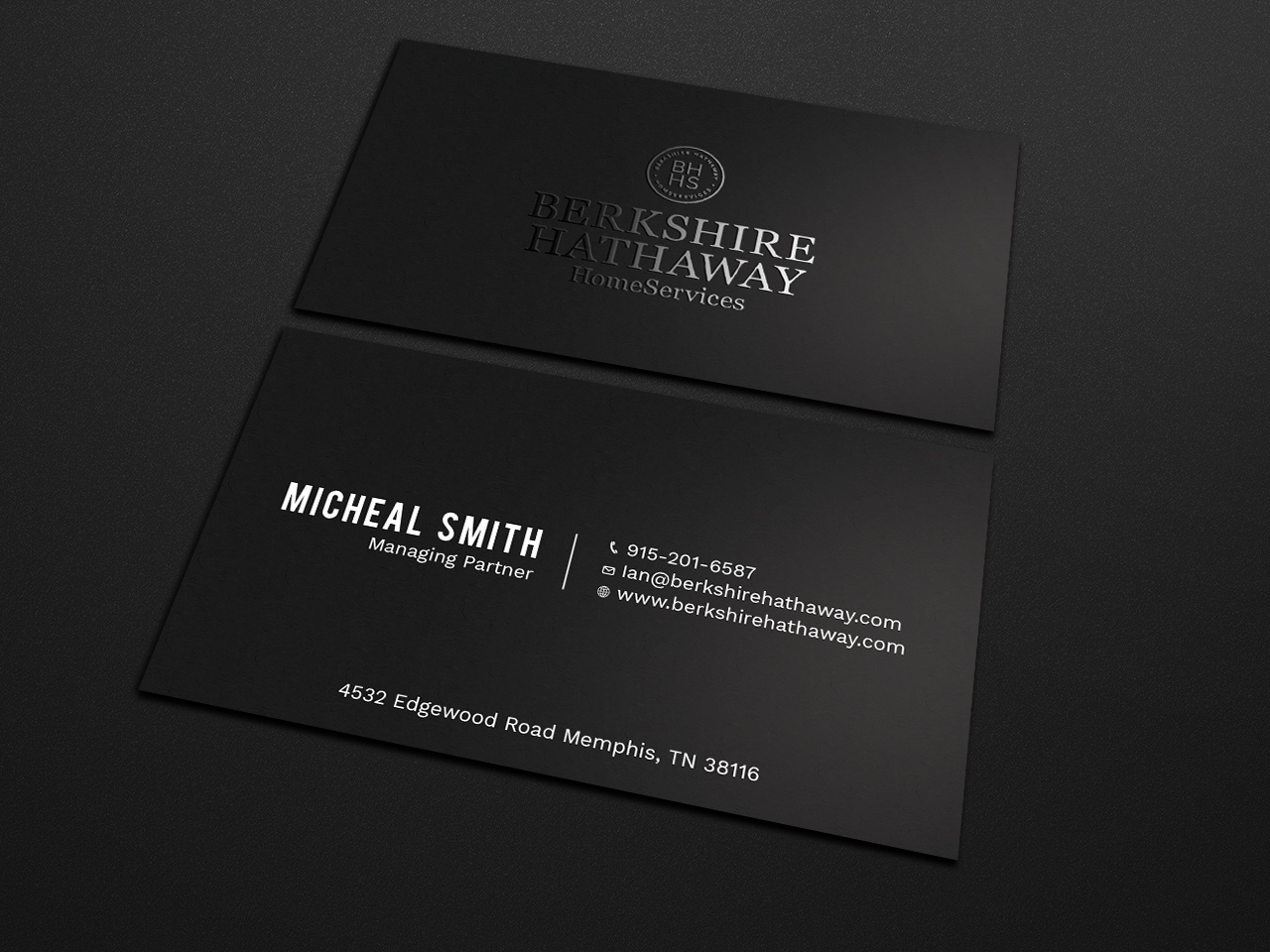Business Card Design by Tripti Ranjan Gain for Berkshire Hathaway Home Serives | Design #19903547