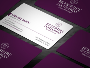 Design de Carte de Visite par Tripti Ranjan Gain pour Berkshire Hathaway Home Serives | Design : #19903553