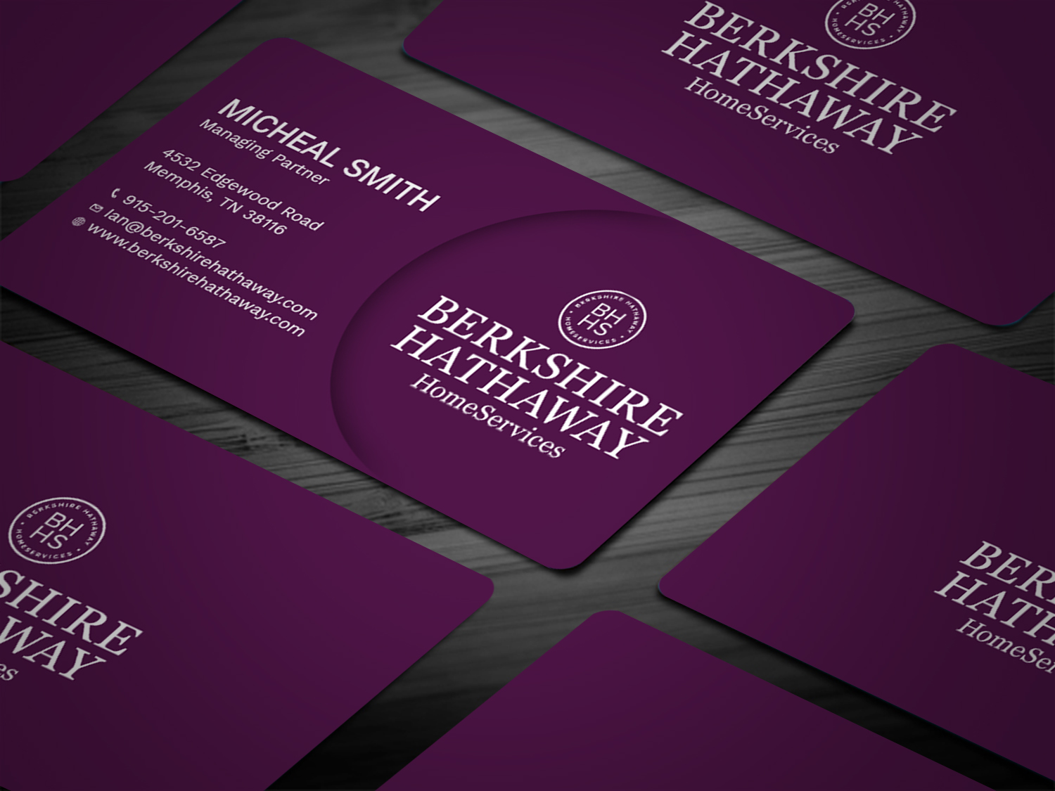 Design de Carte de Visite par Tripti Ranjan Gain pour Berkshire Hathaway Home Serives | Design #19903554