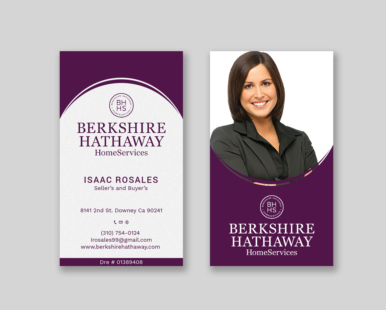 Business Card Design by Tripti Ranjan Gain for Berkshire Hathaway Home Serives | Design #19904713