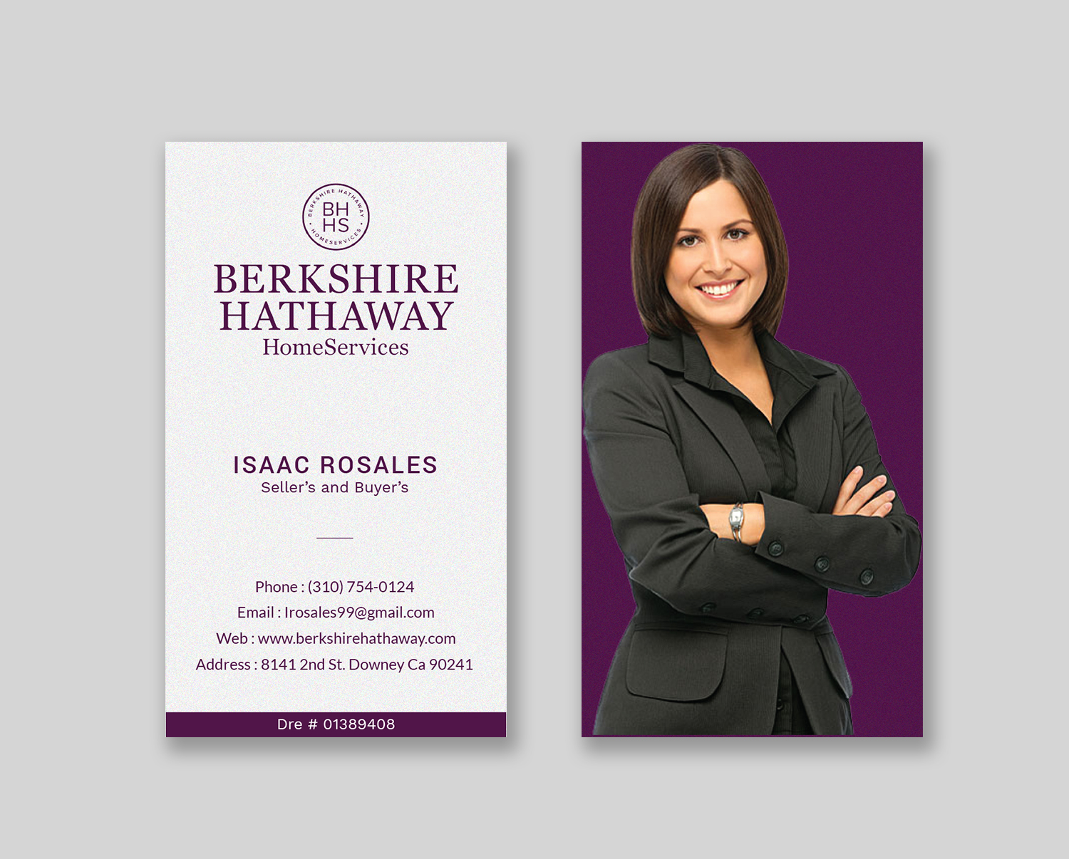 Business Card Design by Tripti Ranjan Gain for Berkshire Hathaway Home Serives | Design #19904715