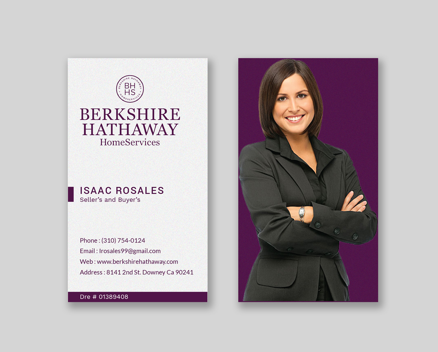 Business Card Design by Tripti Ranjan Gain for Berkshire Hathaway Home Serives | Design #19904716