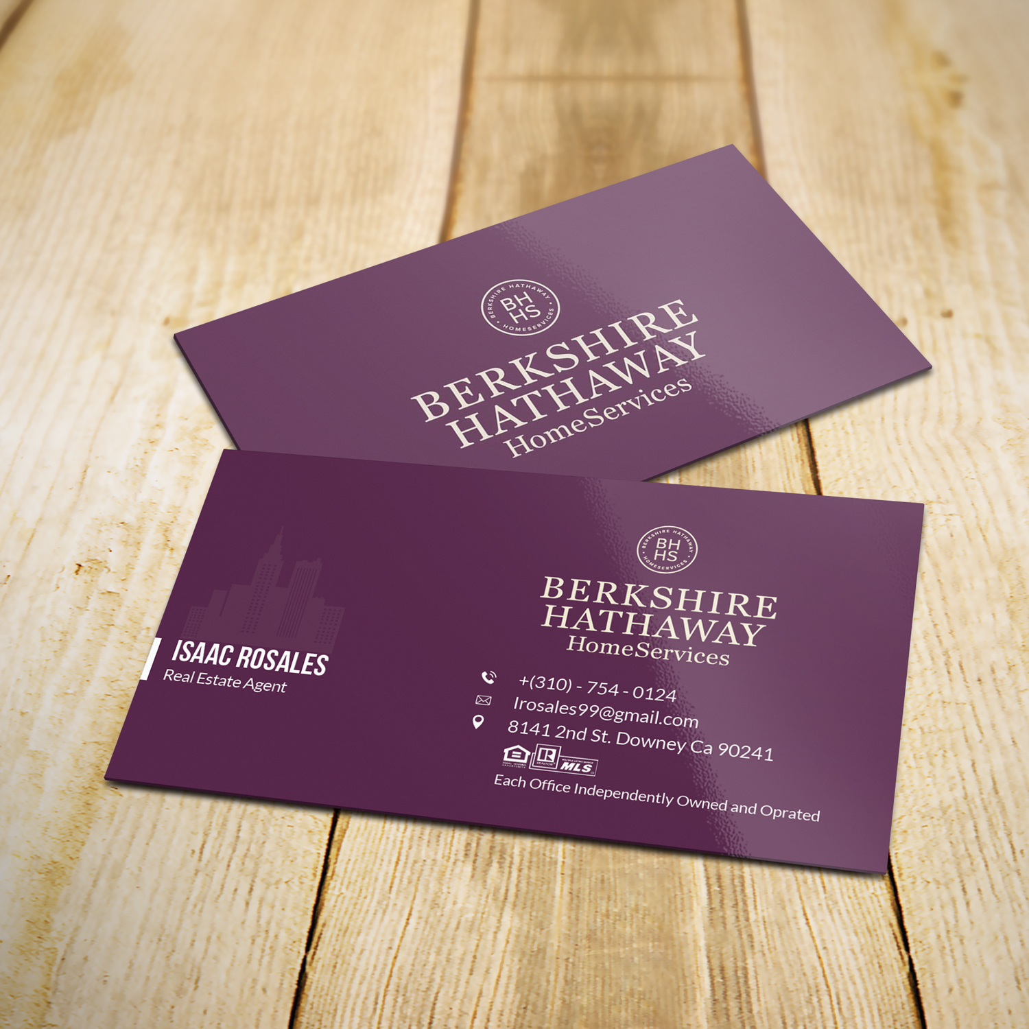 Design de Carte de Visite par Sujan4art pour Berkshire Hathaway Home Serives | Design #19903712