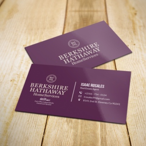 Design de Carte de Visite par Sujan4art pour Berkshire Hathaway Home Serives | Design : #19903713