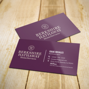 Design de Carte de Visite par Sujan4art pour Berkshire Hathaway Home Serives | Design : #19903714