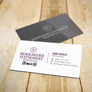 Design de Carte de Visite par Sujan4art pour Berkshire Hathaway Home Serives | Design : #19903716