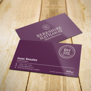 Design de Carte de Visite par Sujan4art pour Berkshire Hathaway Home Serives | Design : #19903717